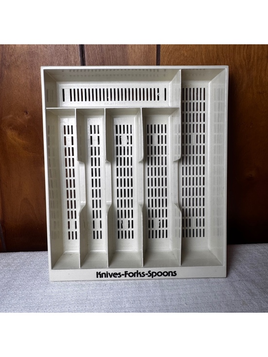 Other - Vintage Alabaster’s Trendee Plastic Cutlery Tray Organizer 11 x 13
